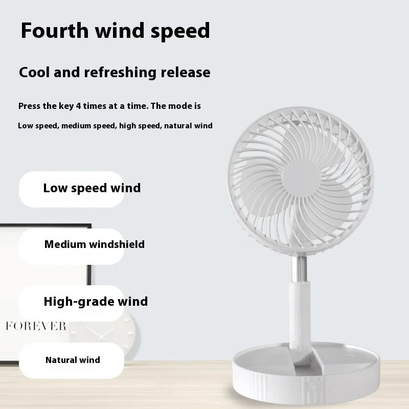 Wireless Telescopic Folding Low Noise Fan