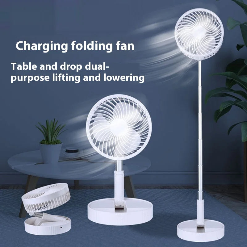 Wireless Telescopic Folding Low Noise Fan