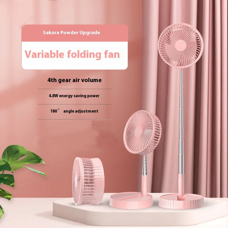 Wireless Telescopic Folding Low Noise Fan