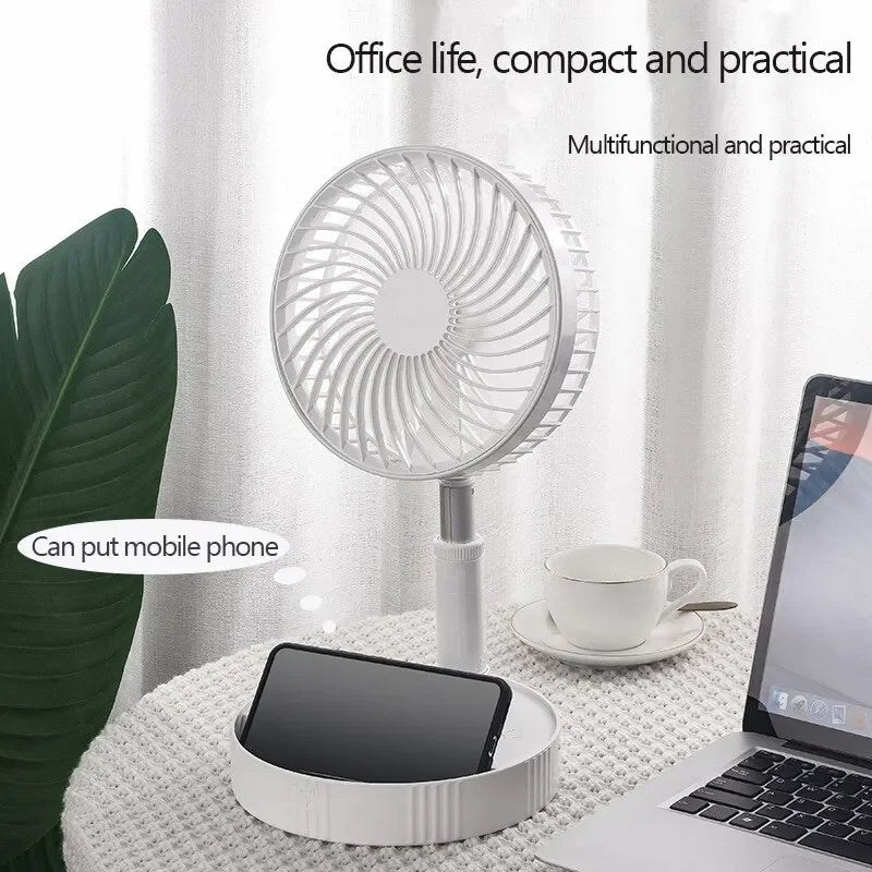 Wireless Telescopic Folding Low Noise Fan