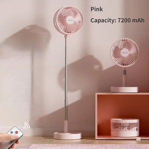 Wireless Telescopic Folding Low Noise Fan