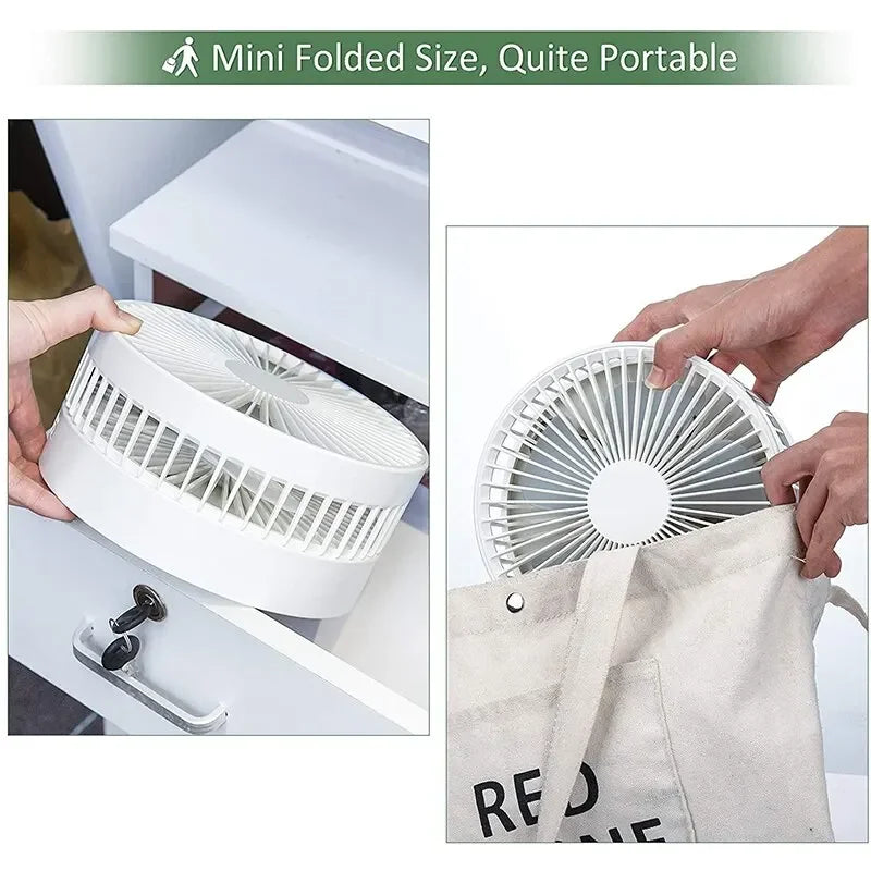 Wireless Telescopic Folding Low Noise Fan